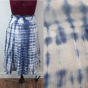 Chaps - Blue tie dye prairie skirt